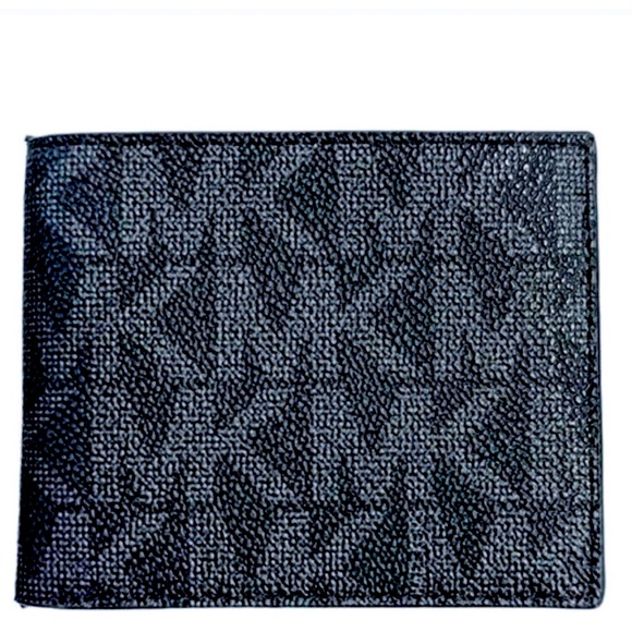New Michael Kors Jet Set Leather Billfold Slim Mens - Picture 1 of 12